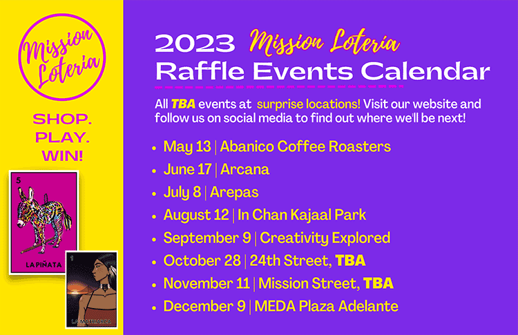 Mission Loteria raffle events calendar